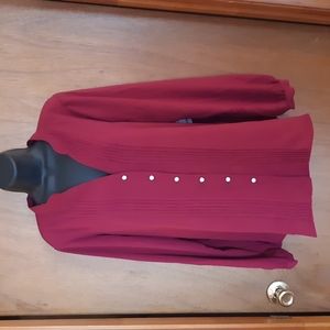 NY Collection Button Down Blouse